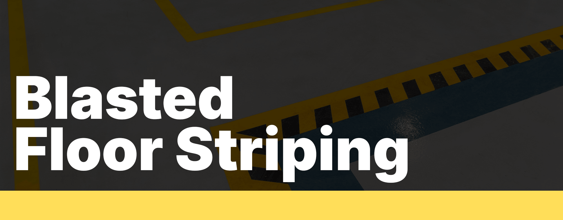 blasted floor striping