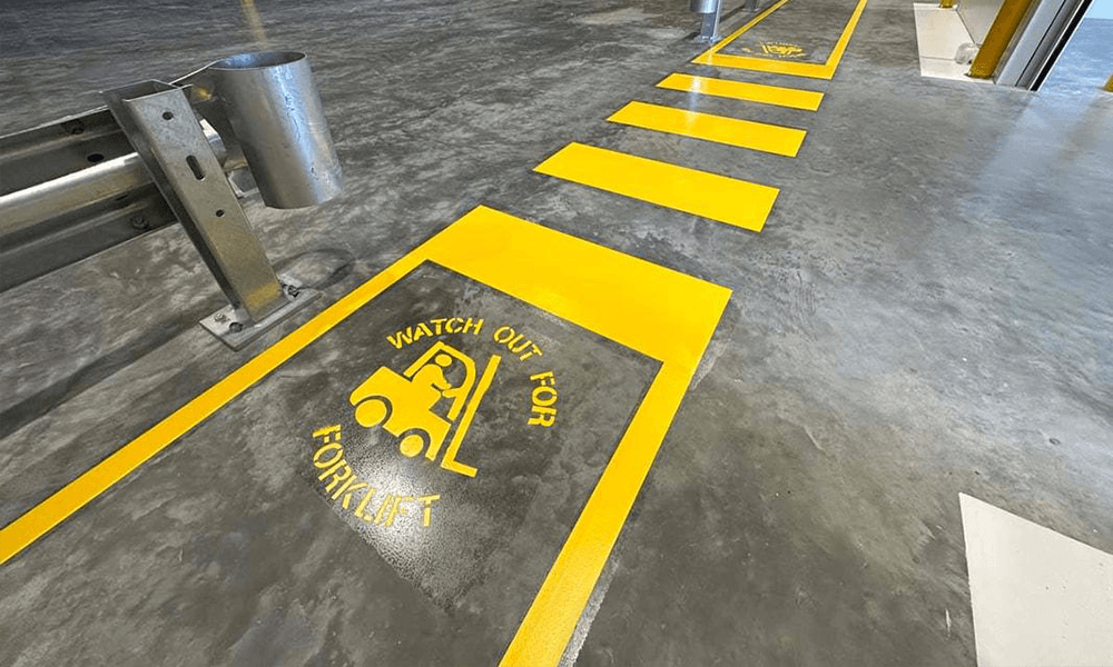 Direct-Apply Epoxy Line Striping